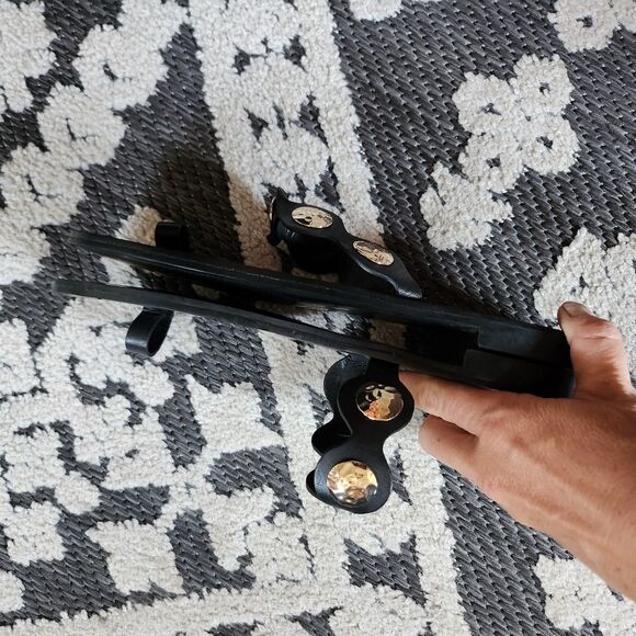 Banana Republic Black Sandals with Gold Embellishments - Picture 5 of 5